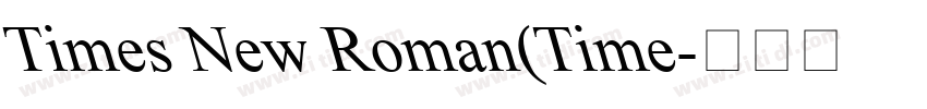 Times New Roman(Time字体转换